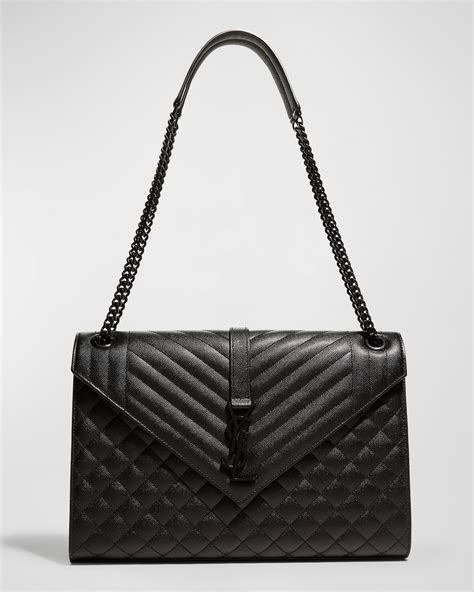 extra large ysl bag|YSL tri quilt envelope bag.